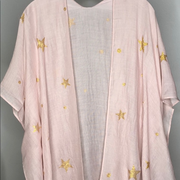 Pink & Golden star kimono - Picture 11 of 13